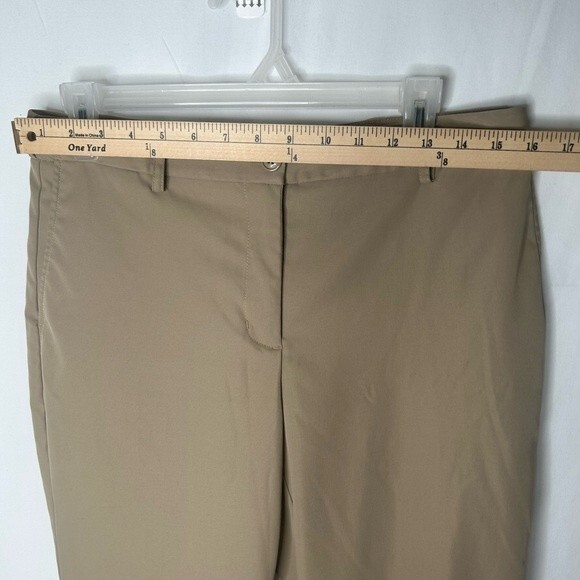 Lands’ End Outfitters Women’s Khaki Tan Beige Solid Straight Leg Stretch Size 8 - Picture 8 of 17